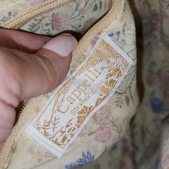 2001 vintage Capelli Straworld Straw Zip Tote Bag Purse Multi-Color Floral - Picture 4 of 12